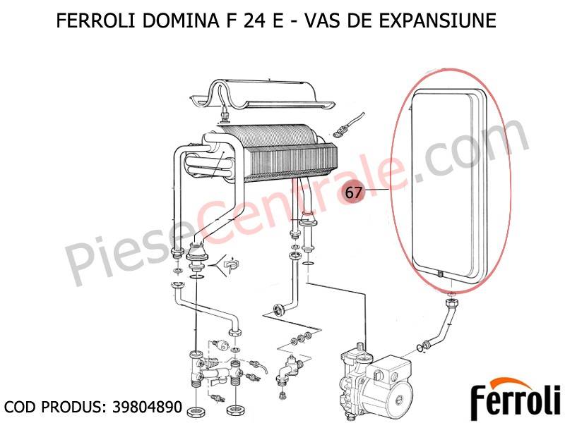 Poza Vas expansiune centrala termica Ferroli Domina F 24 E