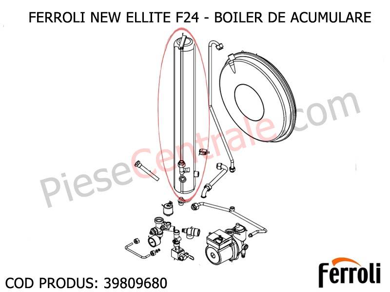 Poza Corp boiler centrala termica Ferroli New Elite F 24