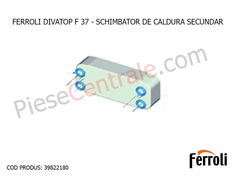 Poza Schimbator de caldura secundar ACM centrala termica Ferroli Divatop F 37