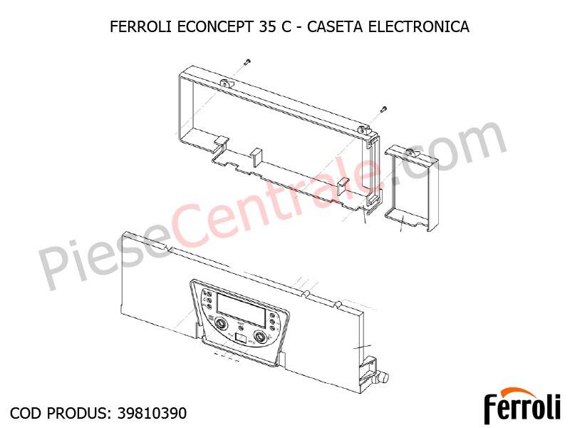 Poza Caseta electronica centrala termica Ferroli Econcept