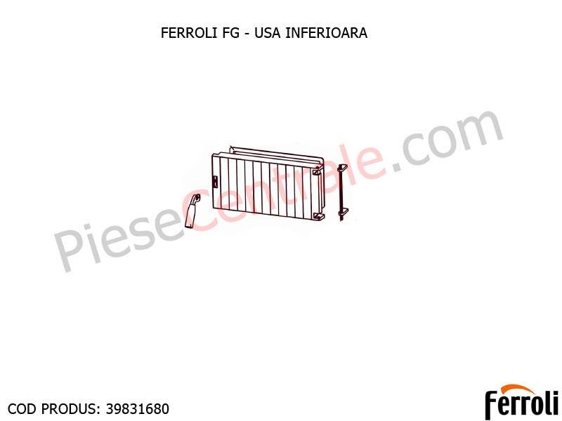 Poza Usa inferioara pentru centrala pe lemne Ferroli FG
