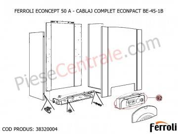 Poza Cablaj complet ECONPACT BE-45-1B pentru centrala Ferroli Econcept 50 A