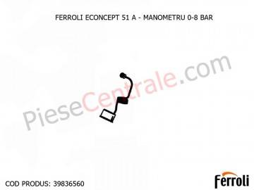 Poza Manometru 0-8 bari centrala termica Ferroli Econcept