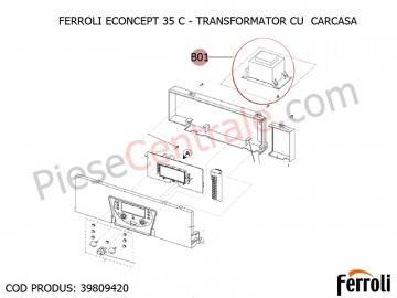 Poza Transformator cu carcasa centrala termica Ferroli Econcept