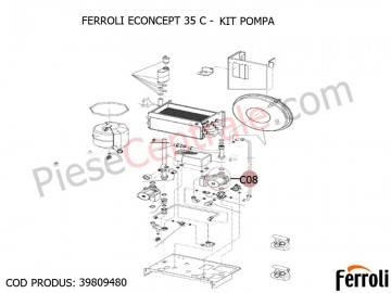 Poza Kit pompa centrala termica Ferroli Econcept