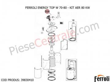 Poza Kit Venturi centrale termice Ferroli Energy Top W 70-80