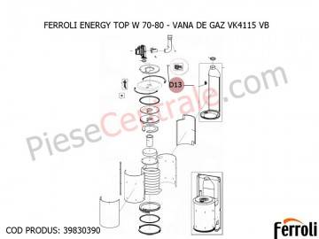 Poza Vana de gaz VK4115 VB centrale termice Ferroli Energy Top W 70-80